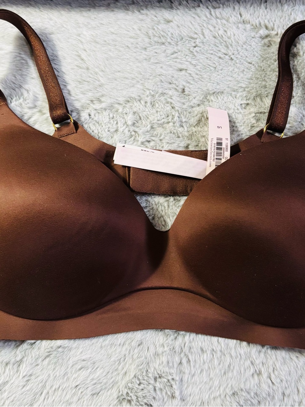 Victoria's Secret Smooth Wireless Bra in Chocolate Brown